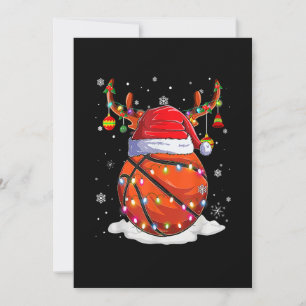 Korgboll Santa Hatt Ren Julbelysning Kul Julkort