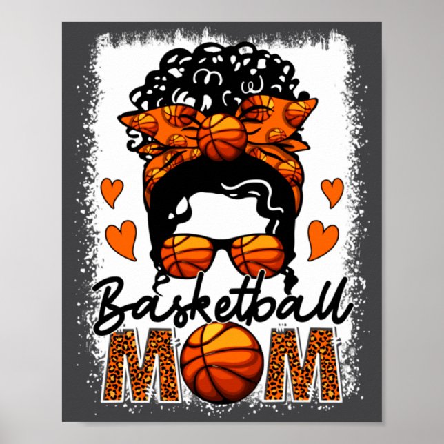 Korgbollsmamma Leopard Röttorvigt Game Day Mamma S Poster (Framsidan)