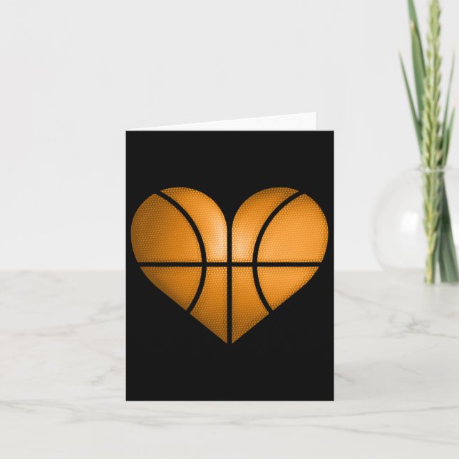 Korgdesign för basketentusiaster - rolig present t kort (Framsida)