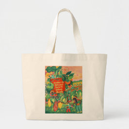 Korgen Farm till skolmånens kvadratkonst Jumbo Tygkasse