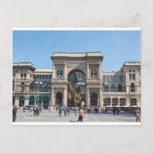 Korget Piazza Duomo i Milano, Italien Vykort