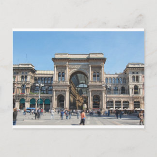 Korget Piazza Duomo i Milano, Italien Vykort