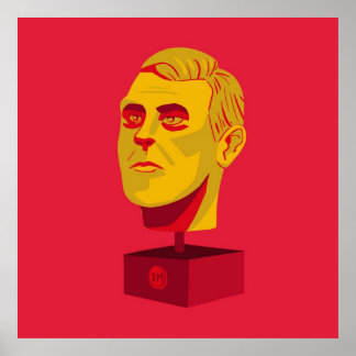 Korgmakarna Shiny Golden Head Poster