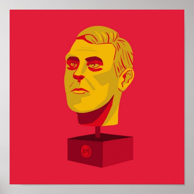 Korgmakarna Shiny Golden Head Poster (Framsidan)