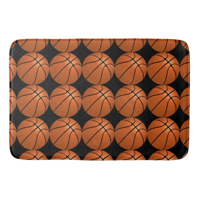 Korgmatta för basketbollsportare badrumsmatta (Framsidan)
