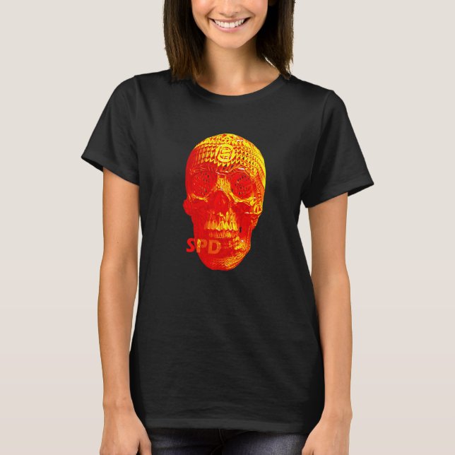 Korgskalle skräck t shirt (Framsida)