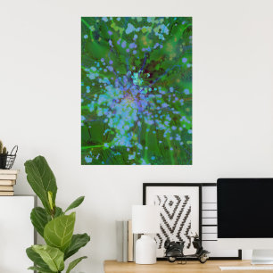 Korgsprängning Holografisk Abstrakt Art Poster