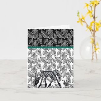 Korhogo-Inspired Greeting Card Kort