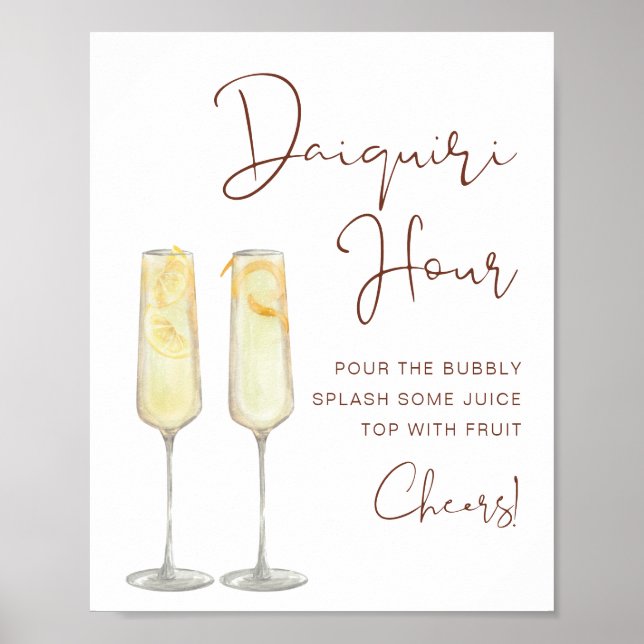 KORIANDER Bohemisk Bröllops Daiquiri Timmars Affis Poster (Framsidan)