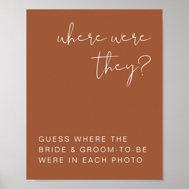 KORIANDER Boho Terrakotta Var Var Var Tecken Poster (Framsidan)