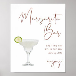 KORIANDER Terrakotta Boho Margarita Bar Skylt