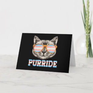 Köride Cat Pride LGBT Transgender Flagga Trans Pet Kort
