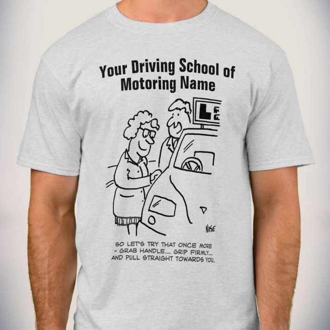 Körinstruktörs körskola Lär dig köra bil T Shirt (Skapare uppladdad)