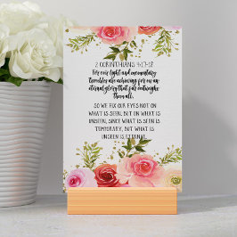 Korinthians Bible Verse Card Bordsnummer