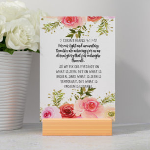 Korinthians Bible Verse Card Bordsnummer