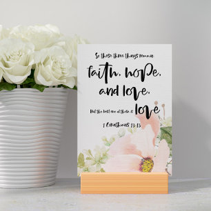 Korinthians Bible Verse Card Bordsnummer