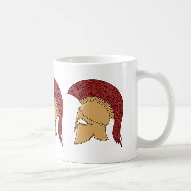 Korinthisk hjälm kaffemugg (Höger)