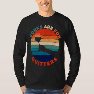 Kork är till för Vin-ekterska Vintagen Retro T Shirt