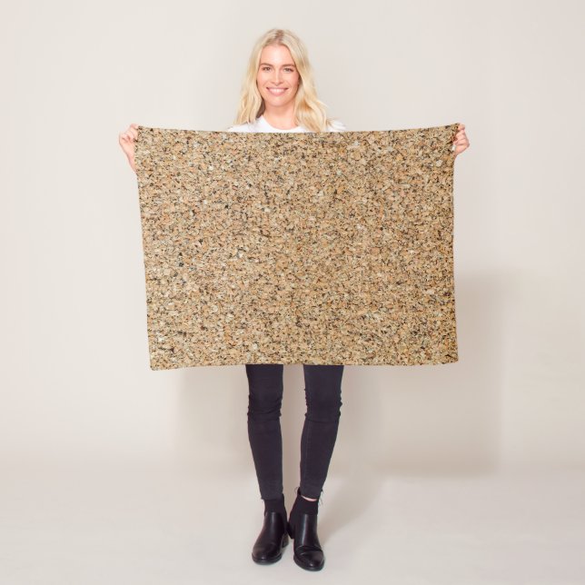 Kork Bakgrund struktur och strukturgåva Fleecefilt (På plats)