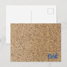 Kork Bakgrund struktur och strukturgåva Helg Vykort