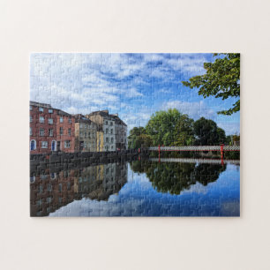 Kork City, Ireland Puzzle - färgstarka reflektion Pussel