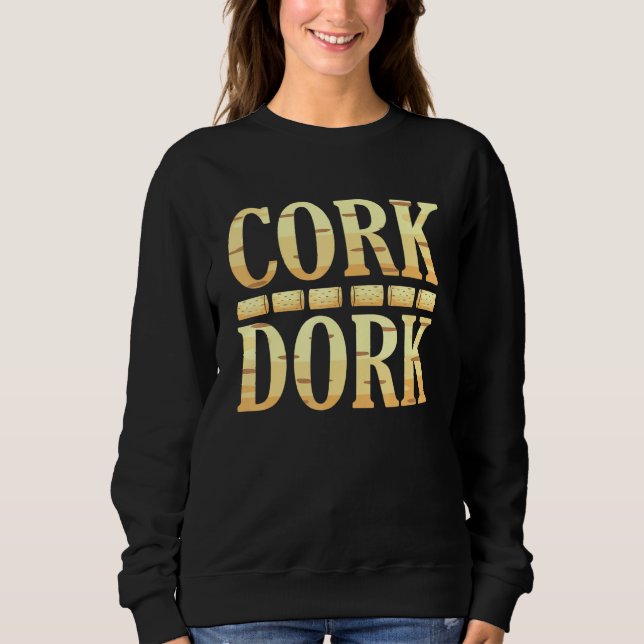 Kork Dork Vin Drinker Graphic T Shirt (Framsida)