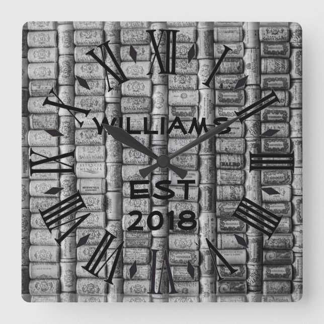 Kork för elegantpersonligvin fyrkantig klocka (Framsida)