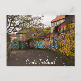 Kork Ireland Street Art Photographic Postcard Vykort