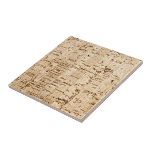 Kork oak mönster kakelplatta