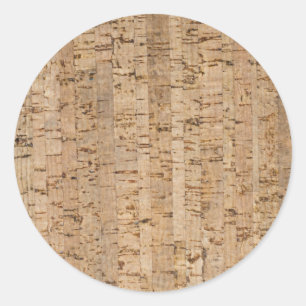 Kork oak mönster runt klistermärke