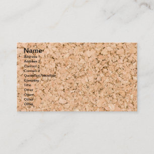Kork oak mönster visitkort
