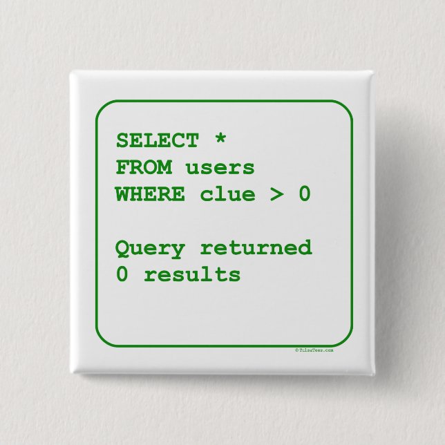 Korkade användare knapp (Framsida)