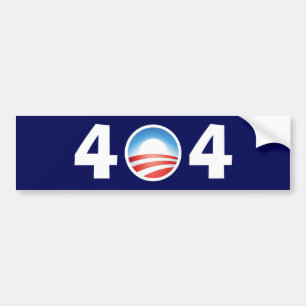 Korkade Obama 404 - spara inte funnit Bildekal