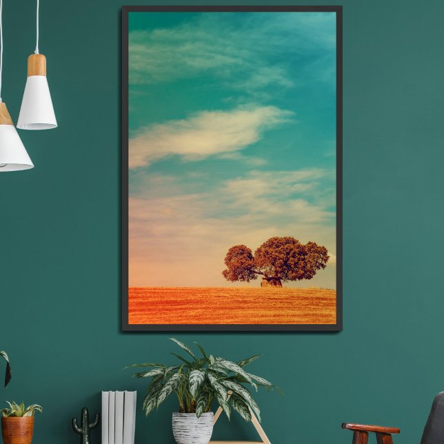 Korkek och dös i ett landsbygdsfält poster (Skapare uppladdad)
