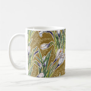 Korkor, blommönster, vackra vår blommor kaffemugg
