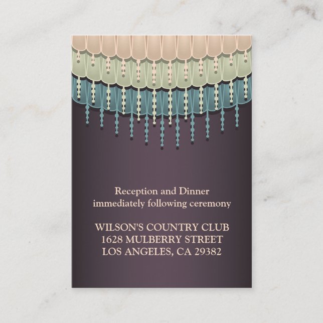 Körkort för bohemiska körriktningar i shabby chic tilläggskort (Framsida)