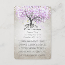 Körkort för Mason Burk Radiant Lavender Bröllop Tilläggskort