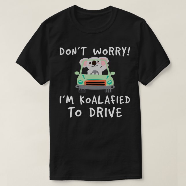 Körkort Koalafied Gift Idea Driving Test L T Shirt (Design framsida)