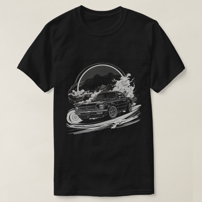 Körkort med rökspår t shirt (Design framsida)