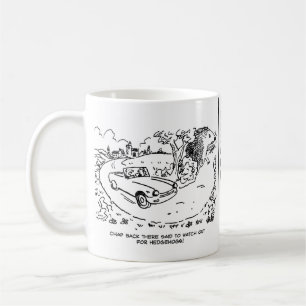 Körkort på landsbygden med Hedgehog Kaffemugg