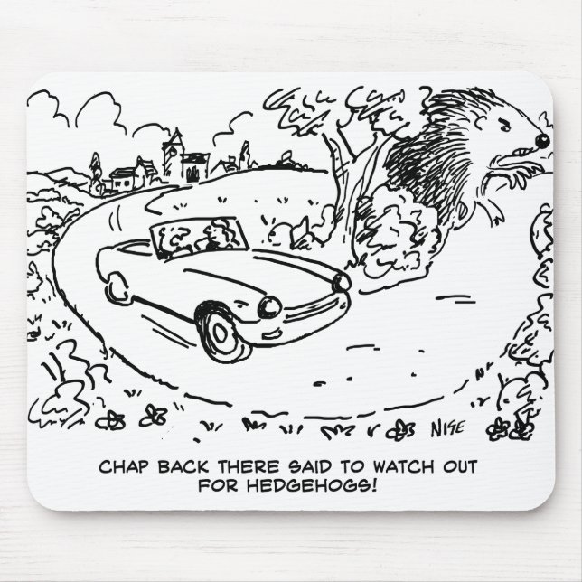 Körkort på landsbygden med Hedgehog Musmatta (Framsidan)