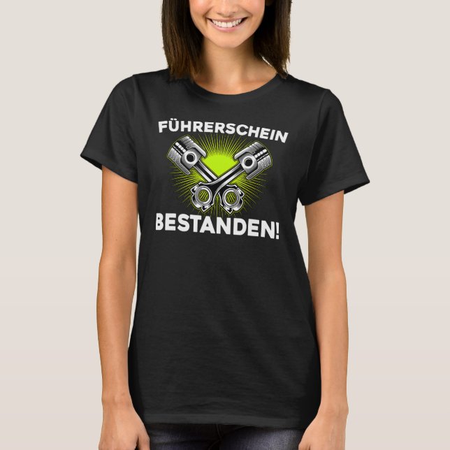 Körkortet har godkänts för körprov t shirt (Framsida)