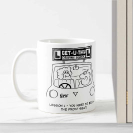 Körkortsläsare - Pupil på fel plats Kaffemugg
