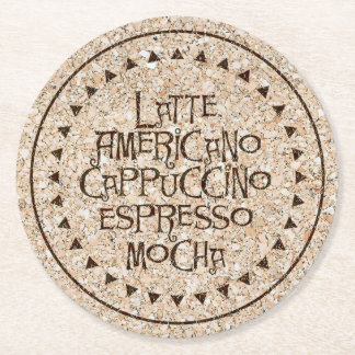 Korkrundaunderlägg Underlägg Papper Rund