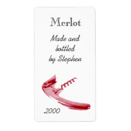 Korkskruv av Red vin flaska Fraktsedel