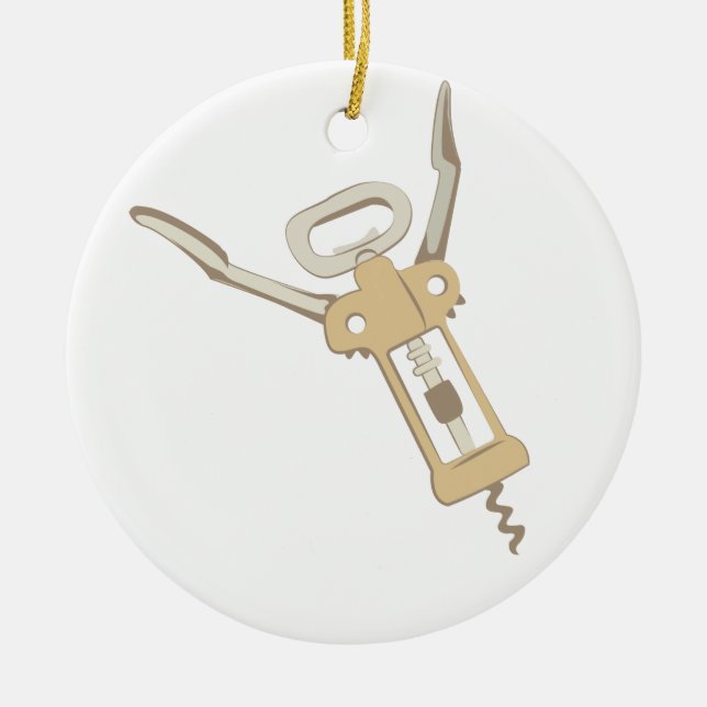 Korkskruv Julgransprydnad Keramik (Framsidan)