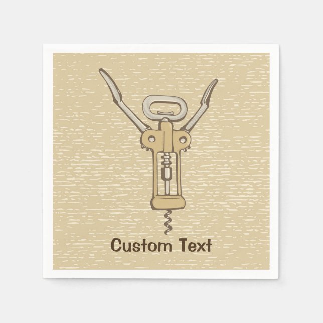 Korkskruv Pappersservett (Framsidan)