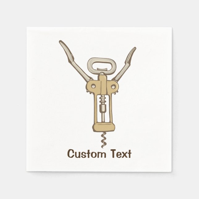 Korkskruv Pappersservett (Framsidan)