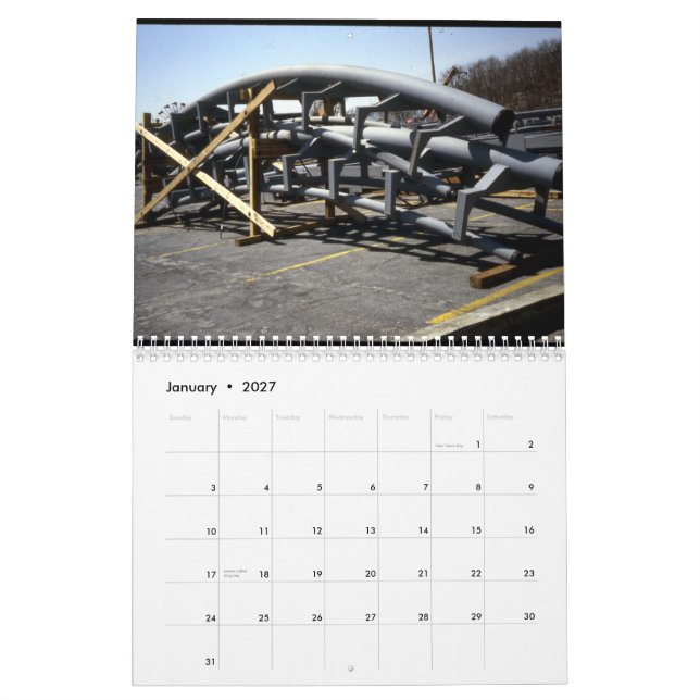 Korkskruvkonstruktionskalendern Kalender (Jan 2027)