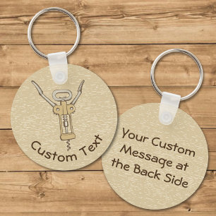 Korkskruvnyckelkedja Nyckelring